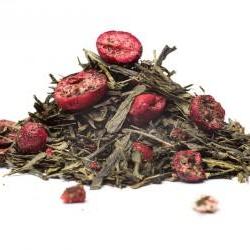 SENCHA ŻURAWINOWO-TRUSKAWKOWA – zielona herbata