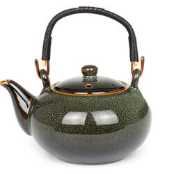 Ceramiczny dzbanek do herbaty 750 ml - zielony