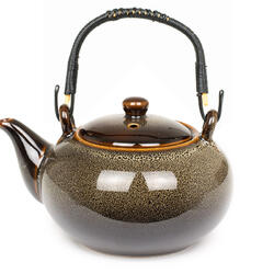 Ceramiczny dzbanek do herbaty 750 ml - brązowy