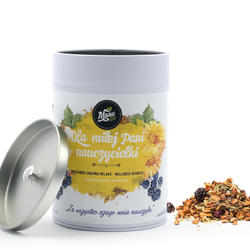 DLA MIŁEJ PANI NAUCZYCIELKI - puszka upominkowa z herbatą 110g