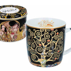 Kubek w pudełku upominkowym - G.Klimt, Drzewo Życia 